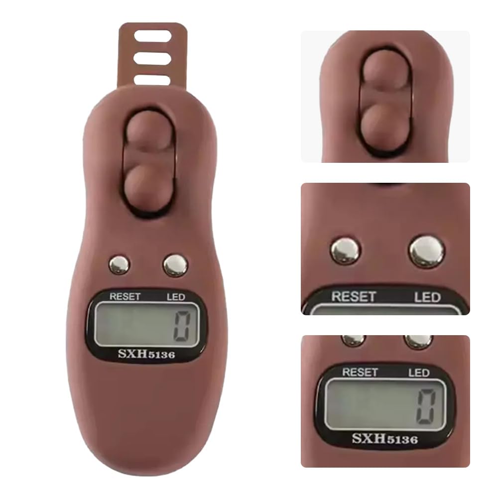Manual Digital Finger Counter - Adjustable Ring Tasbeeh Counter with Digital Display (00000-99999), Perfect for Islamic Dhikr, Meditation & Fitness Tracking