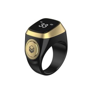 SKMEI Zikr Smart Ring Digital Tasbeeh – Bluetooth-Enabled Waterproof E-Tasbeeh Counter for Islamic Prayers & Dhikr