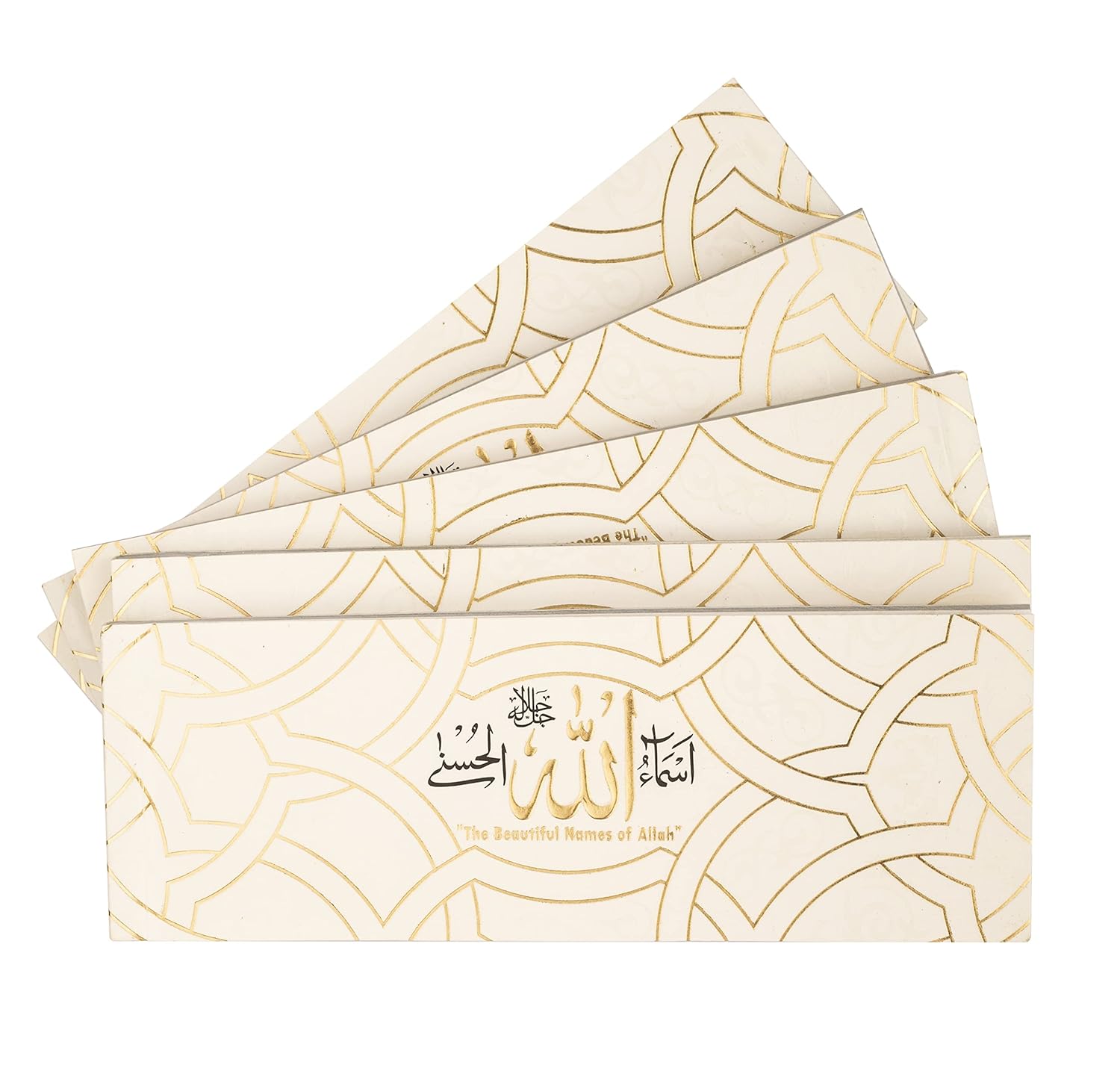 Mini Qur'an with pink velvet cover, golden brass cutout, and Indo-Pak script. Includes a box and details of Allah's names mentioned in each Surah.