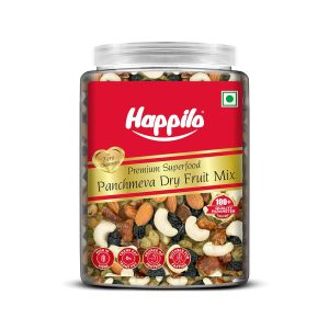 Dry Fruit Mix Jar 900g, Californian Almonds, Cashews, Dates, Black Raisins and Green Raisins, Essential Nutrients like Protein, Healthy Fats