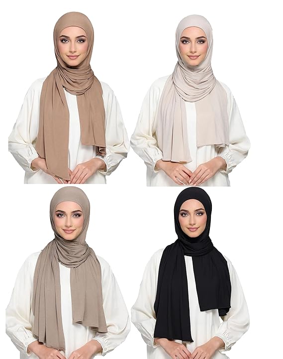 ICW Women's UV Protection Light Weight Jersey Cotton Summer Scarf Stoles Shawl head scarves for girls
