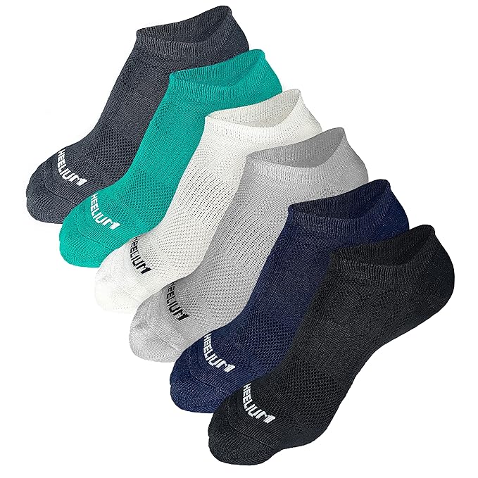 Bamboo Ankle Socks for Men | Ultra-Soft, Thin & Breathable | Odour-Free & Anti-Bacterial | 3X Softer than Cotton | Size (UK 4-9)