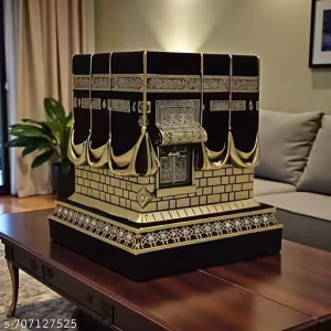 Day Creation Kaaba Sharif Showpiece – Islamic Decorative Model of Makkah Madina | Muslim Gift for Home, Office, Mosque Decor | Symbol of Peace & Unity